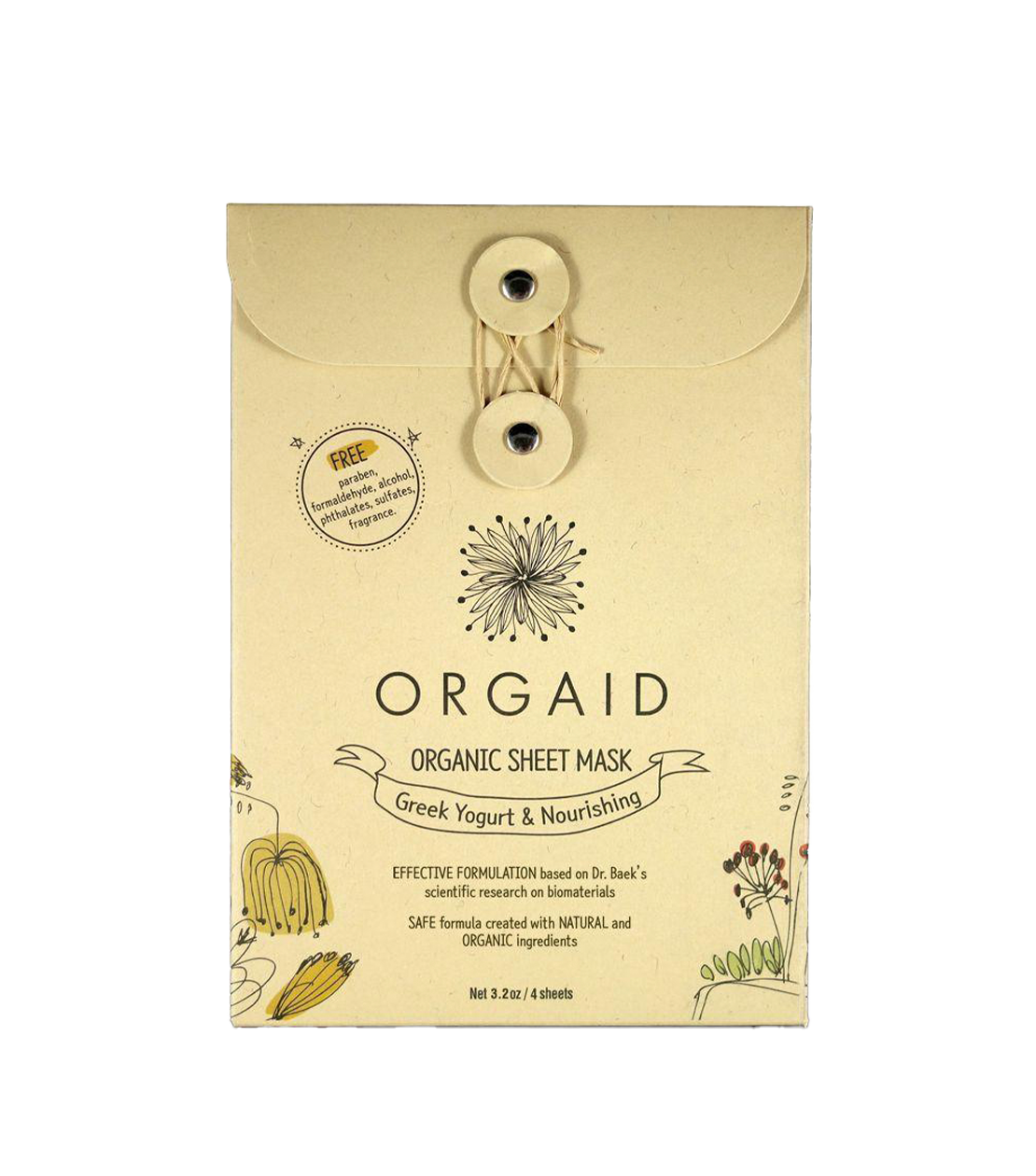 Greek Yoghurt & Nourishing Organic Sheet Mask (x4)